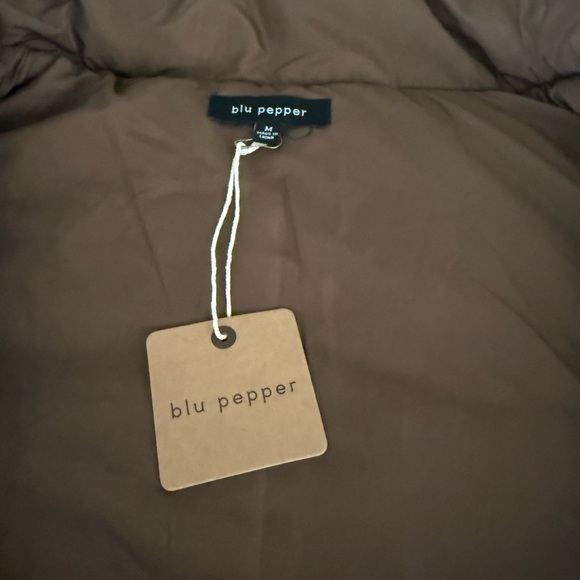 Blu Pepper Soft Brown Puffer Vest - Picture 5 of 10